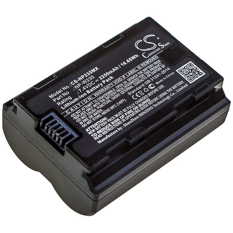 Batteri til kamera til Fujifilm X-T4, GFX100S, GFX50S II og andre
