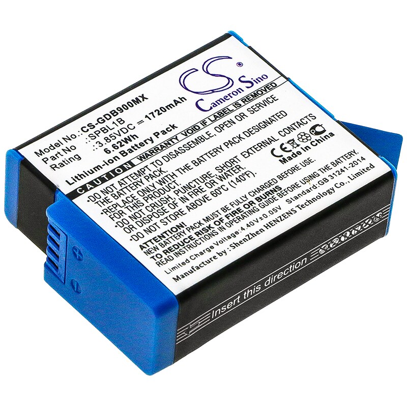 Batteri til kamera til Gopro Hero 9, AHDBT-901, Hero 11 og andre.