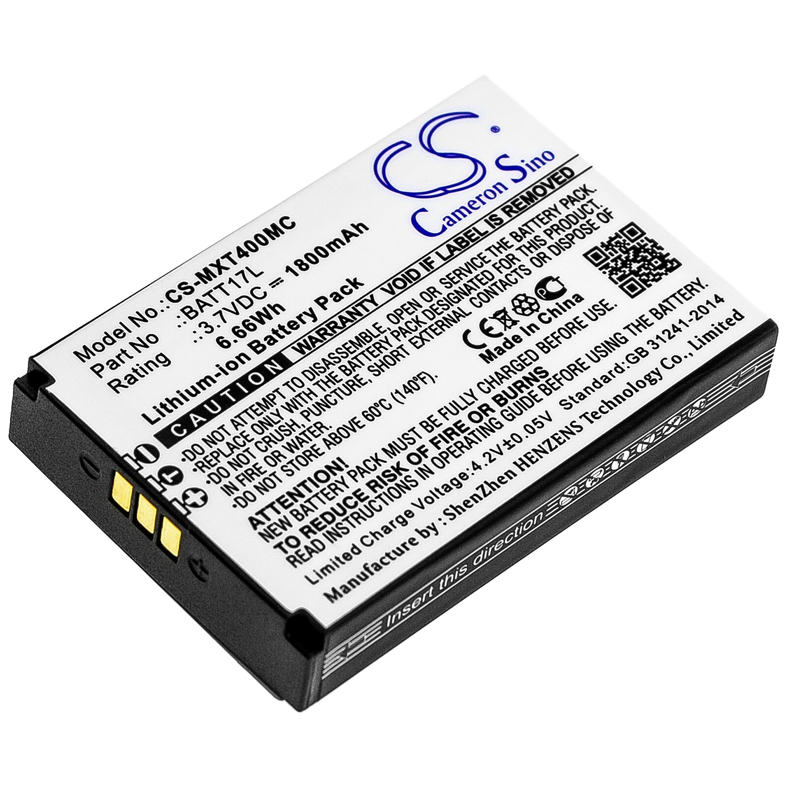 Batteri til kamera til Midland XTC400, XTC450