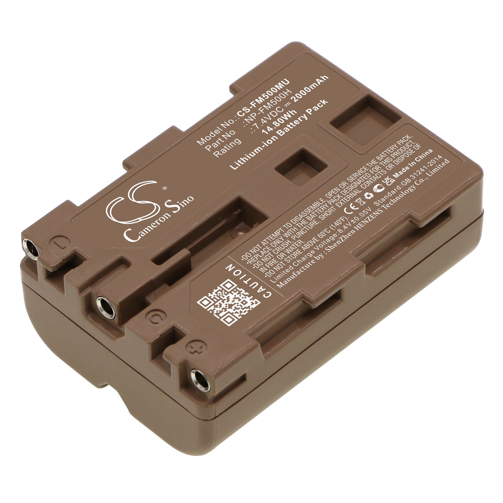Batteri til kamera til Sony DSLR-A100, DSLR-A200, DSLR-A300 osv.