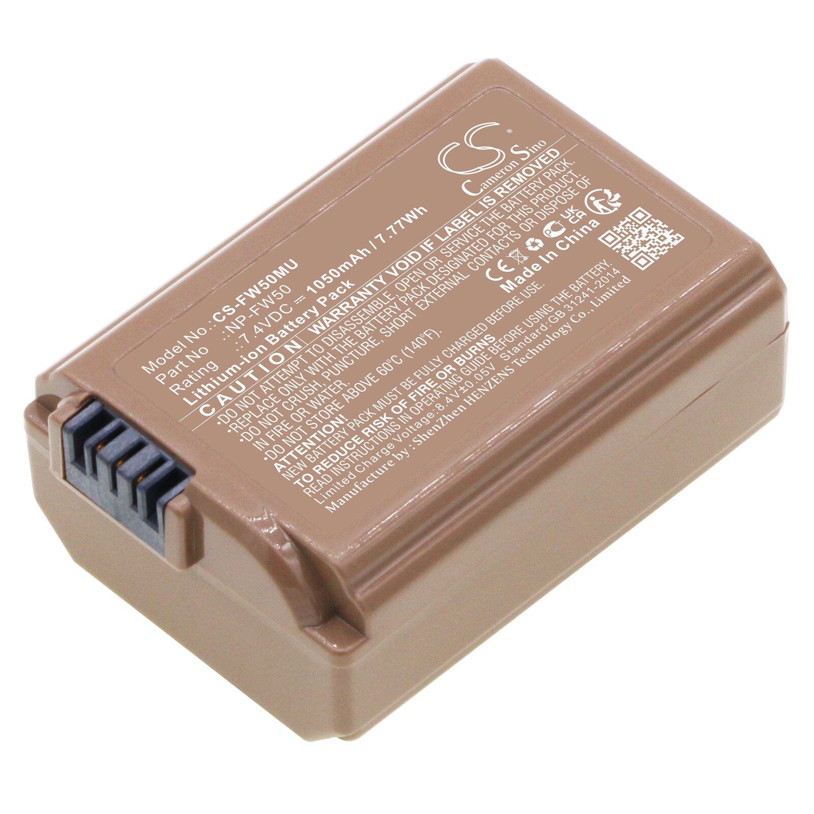 Batteri til kamera til Sony NEX-5, NEX-5A, NEX-5K osv.