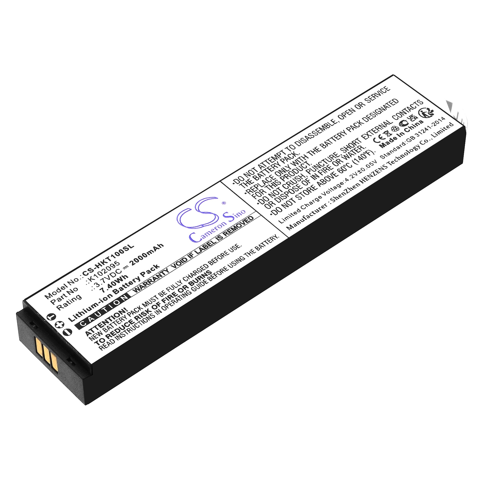 Batteri til Hook-Eye T01-kamera, undervandsfiskekamera