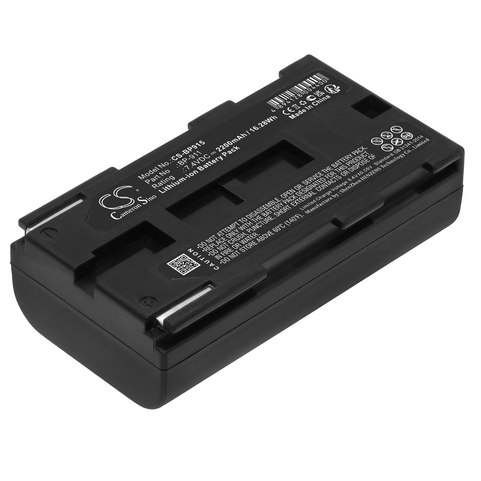 Batteri til kamera til Canon G10Hi, E30, UC-V30 osv.