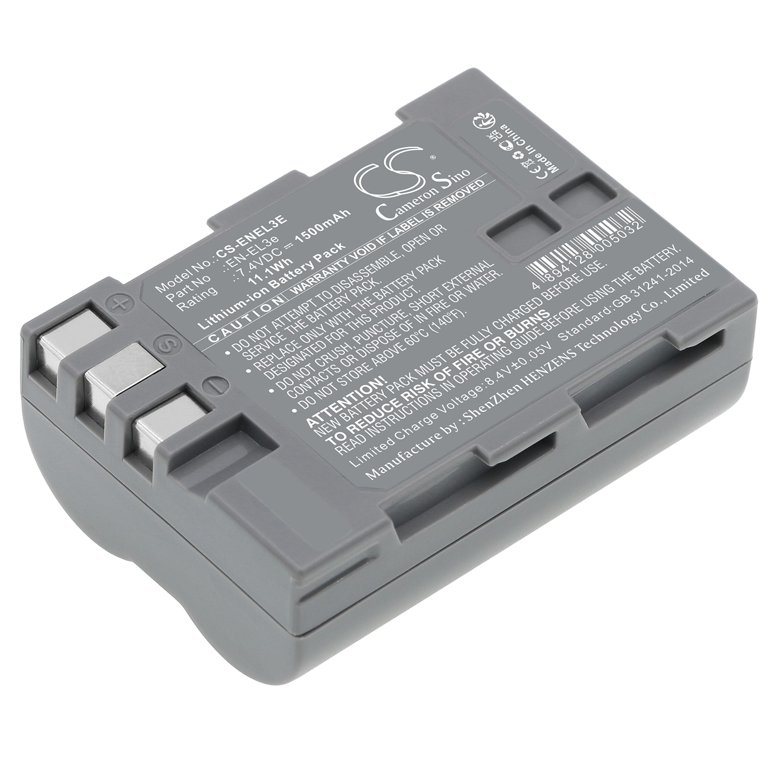 Batteri til kamera til NIKON D100, D200, D50 osv.