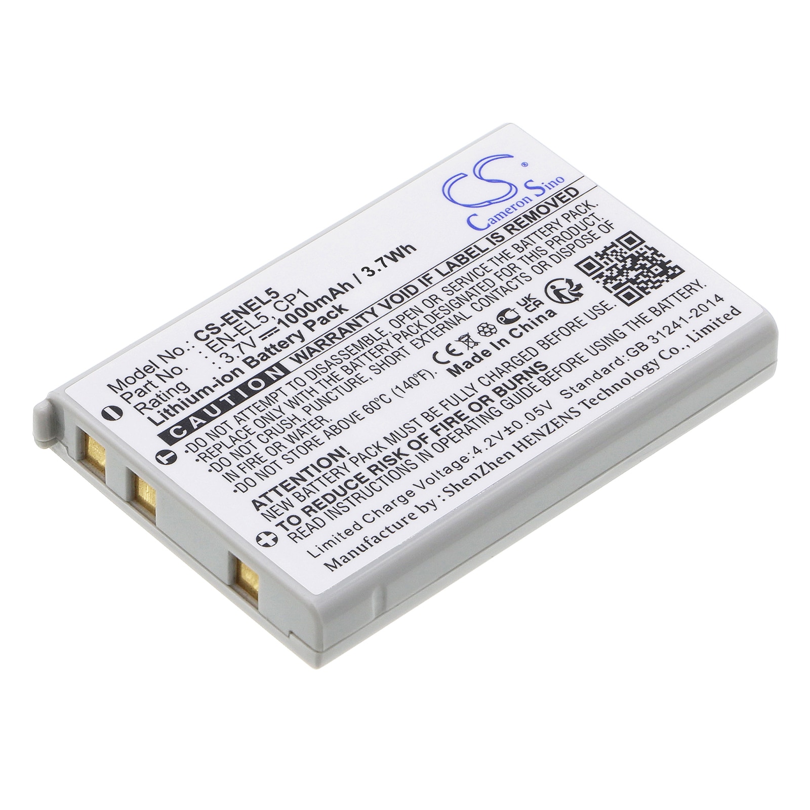 Batteri til kamera til NIKON Coolpix P100, Coolpix P510, Coolpix P520 osv.