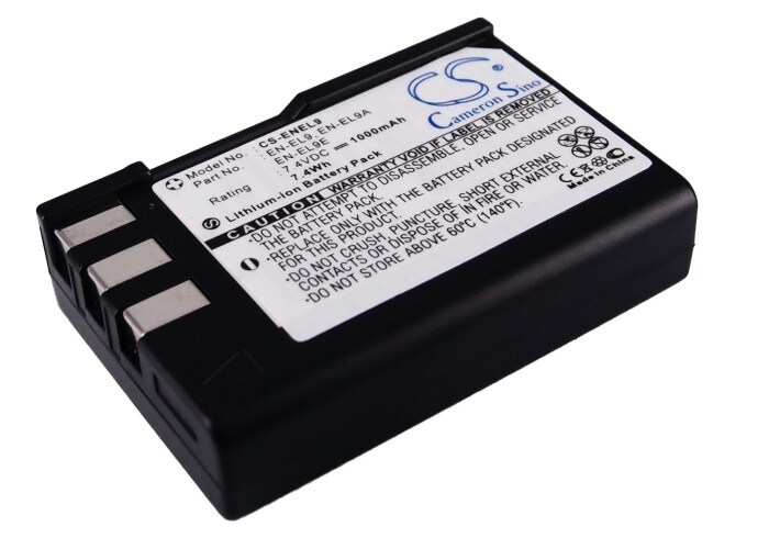Batteri til kamera til NIKON DSLR-D40, DSLR-D40A, DSLR-D40C osv.