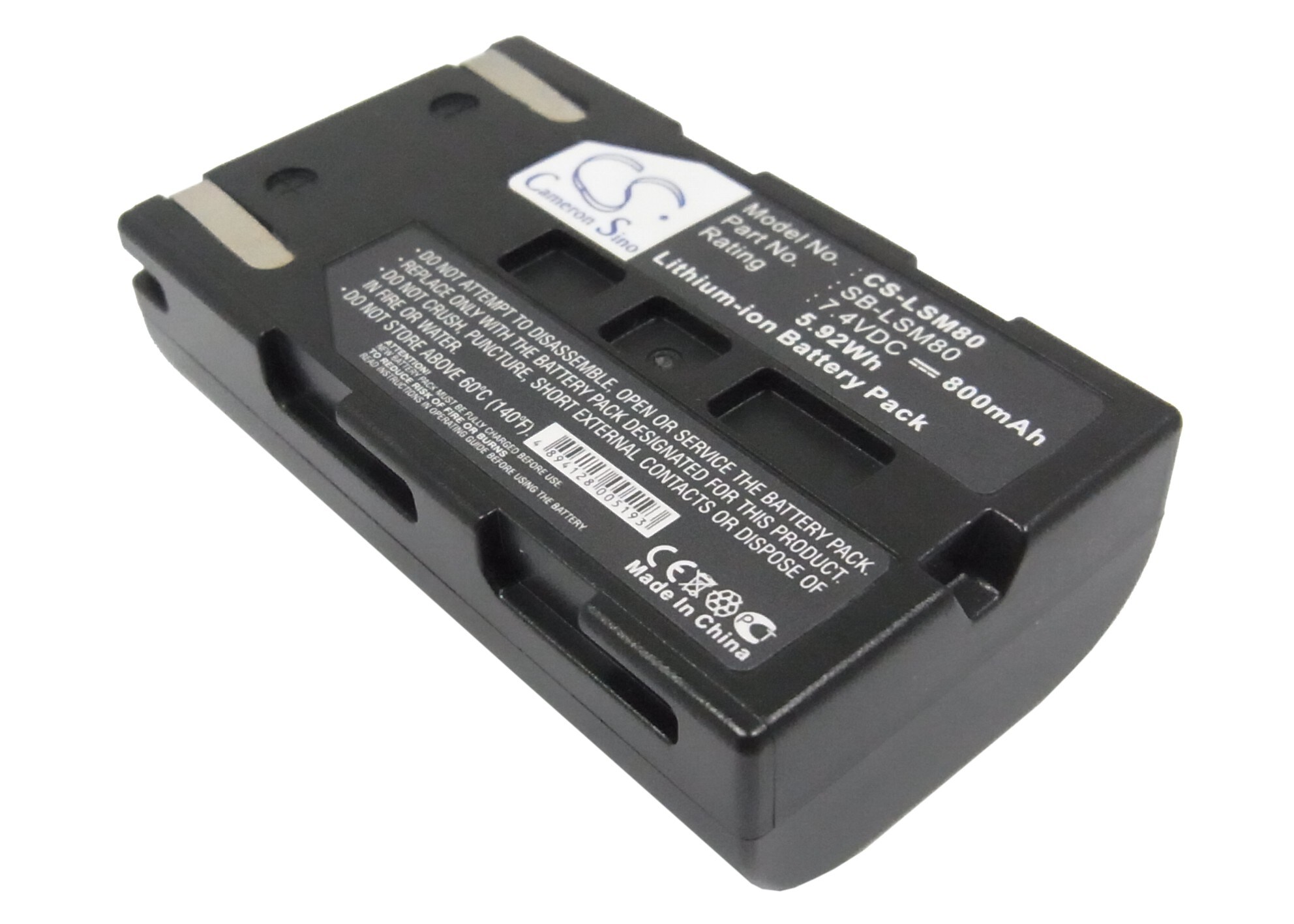 Batteri til kamera til Samsung VP-D351i, VP-DC161Wi, VP-D965W osv.