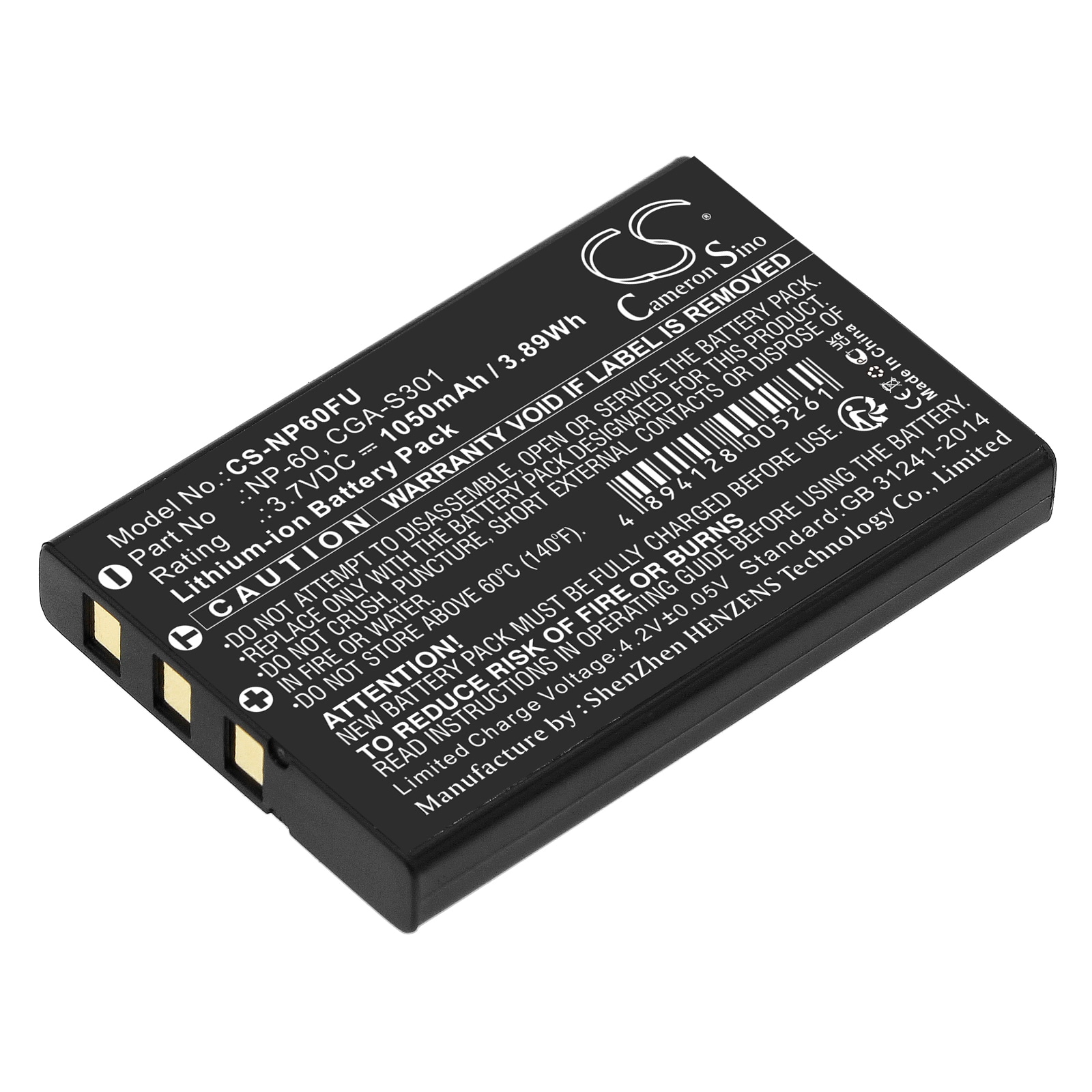 Batteri til kamera til LifeTec LT41856