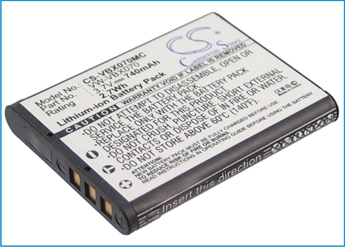 Batteri til kamera til Panasonic HX-WA10, HX-DC1, HX-DC10 osv.