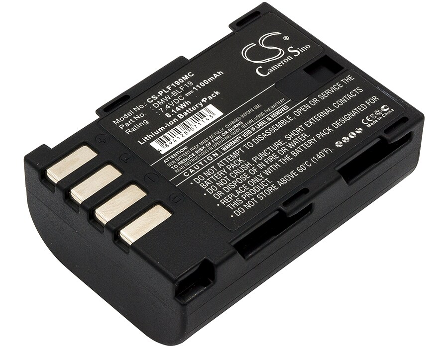 Batteri til kamera til Panasonic Lumix DMC-GH3, Lumix DMC-GH3A, Lumix DMC-GH3AGK og andre.