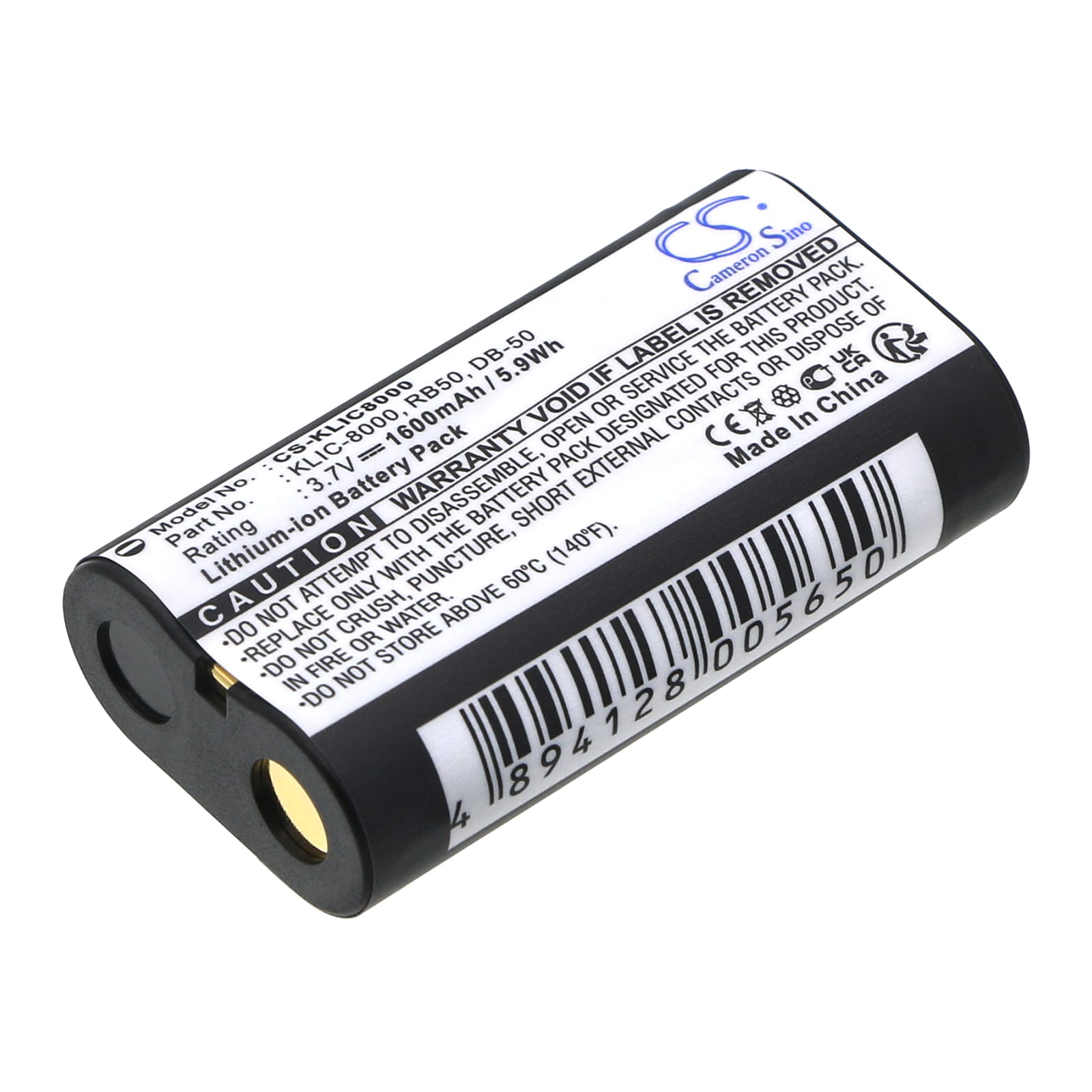 Batteri til kamera til RICOH RICOH Caplio R1V, Caplio RZ1, Caplio R1S osv.
