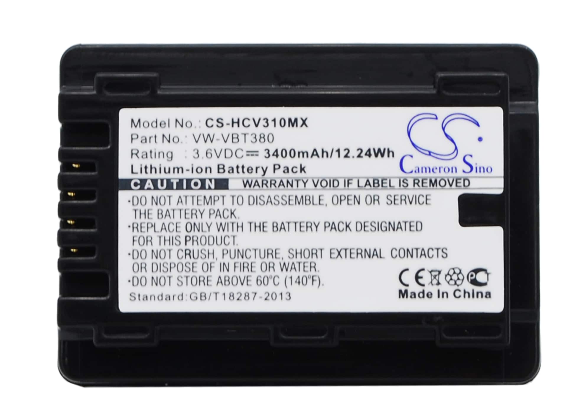Batteri til kamera til Panasonic HC-V520M, HC-V110, HC-V130 osv.