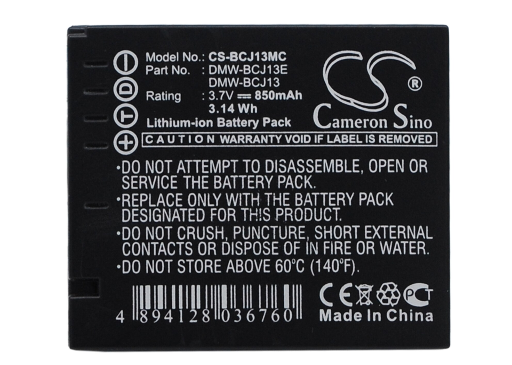 Batteri til kamera til Leica D-LUX5, D-LUX5E, D-LUX6 osv.