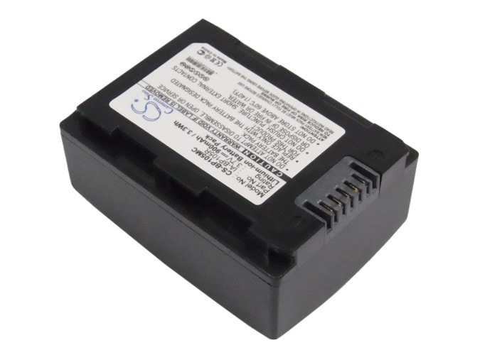 Batteri til kamera til Samsung SMX-F50, HMX-F50BN, SMX-F50BP og andre.