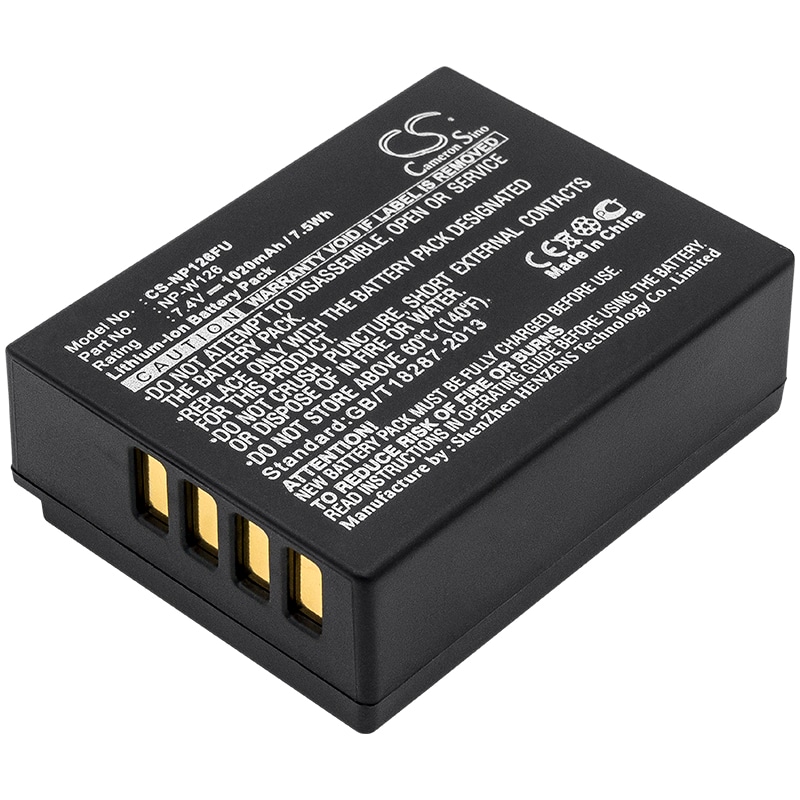 Batteri til kamera til Fujifilm FinePix HS30EXR, FinePix HS33EXR, X Pro 1 og andre