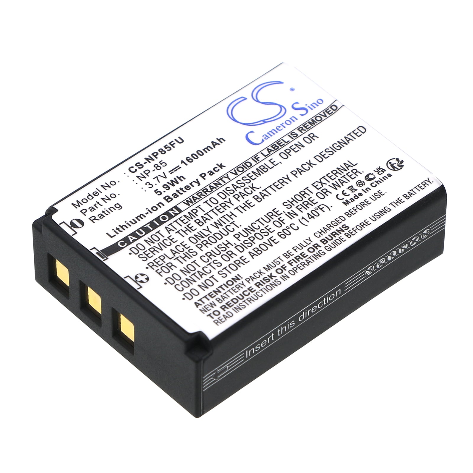 Batteri til kamera til Fujifilm Finepix F305, Finepix SL300, Finepix SL280 osv.