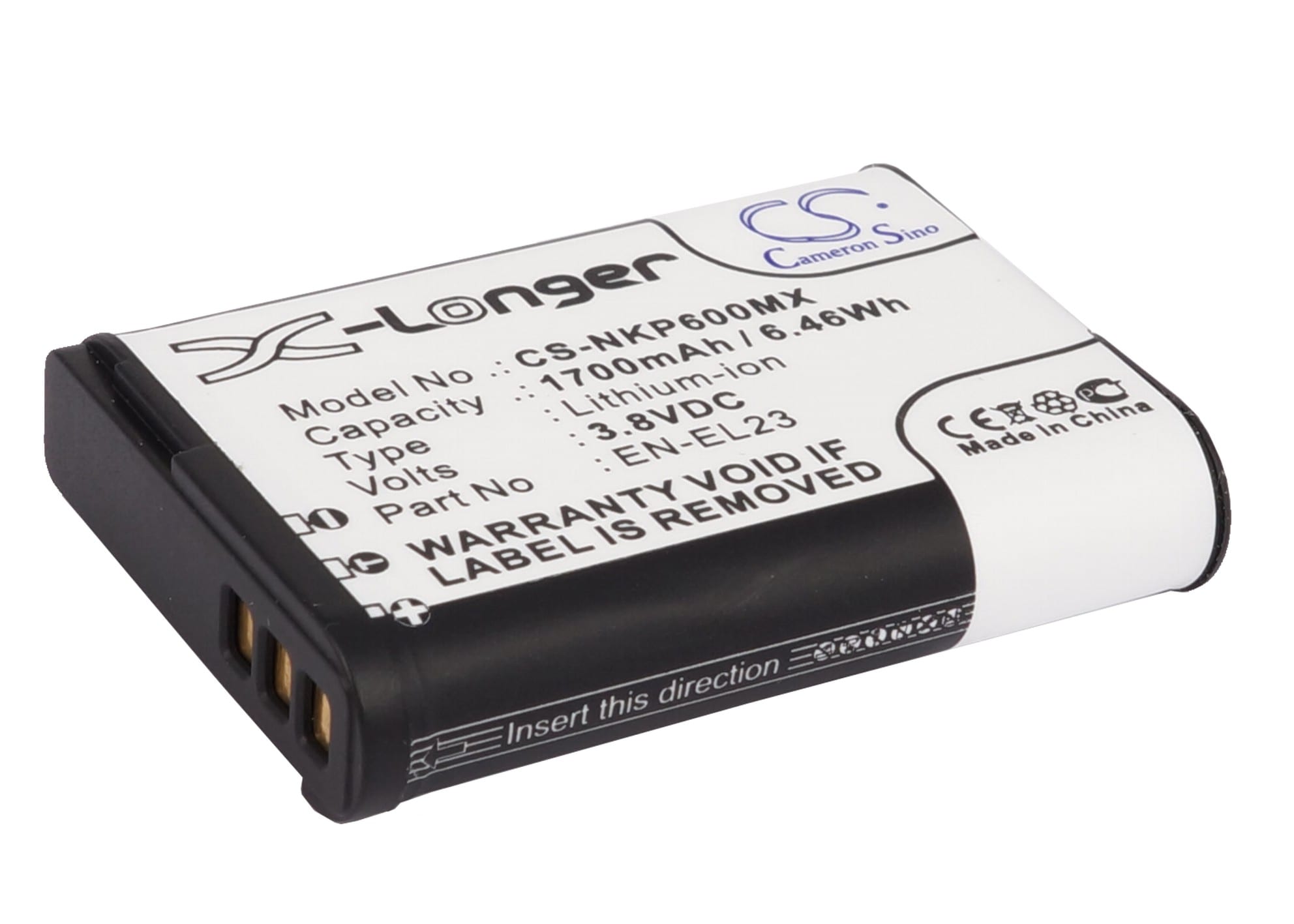 Batteri til kamera til Nikon Coolpix P600, Coolpix P610, Coolpix P900 osv.
