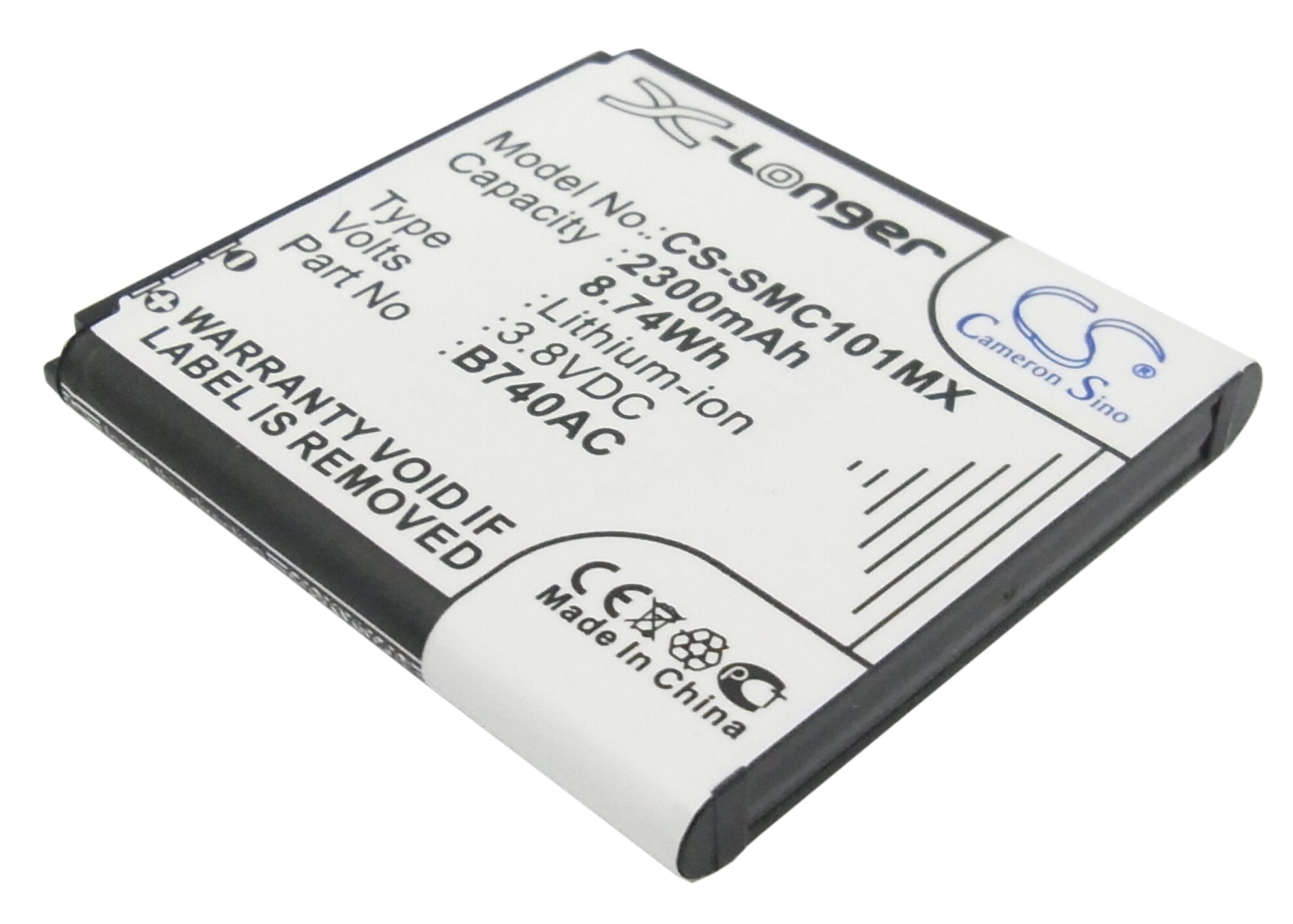 Batteri til kamera til Samsung Galaxy K, Galaxy S4 Zoom LTE, Galaxy S4 Zoon og andre.