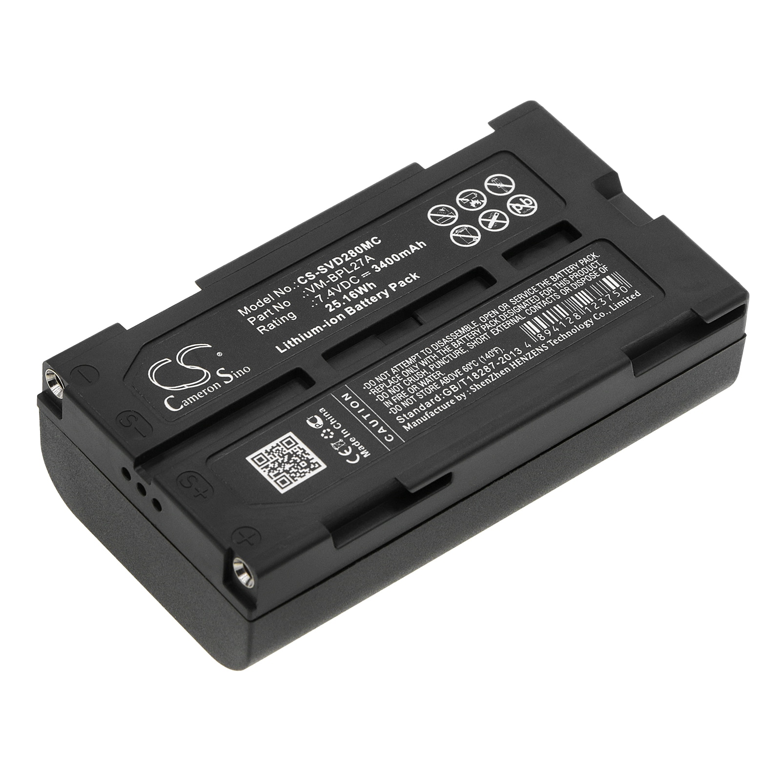 Batteri til kamera til RCA CC8251, Pro 598, Pro 698H osv.