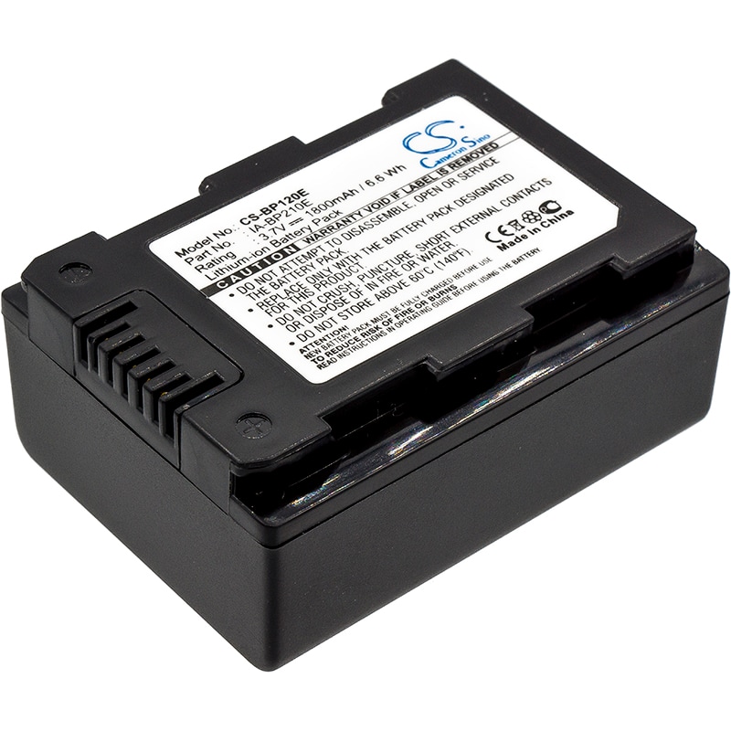 Batteri til kamera til Samsung HMX-S10, HMX-S15, HMX-S16 osv.