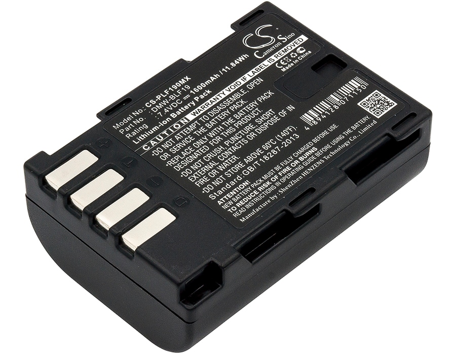 Batteri til kamera til Panasonic Lumix DMC-GH3, Lumix DMC-GH3A, Lumix DMC-GH3AGK og andre.