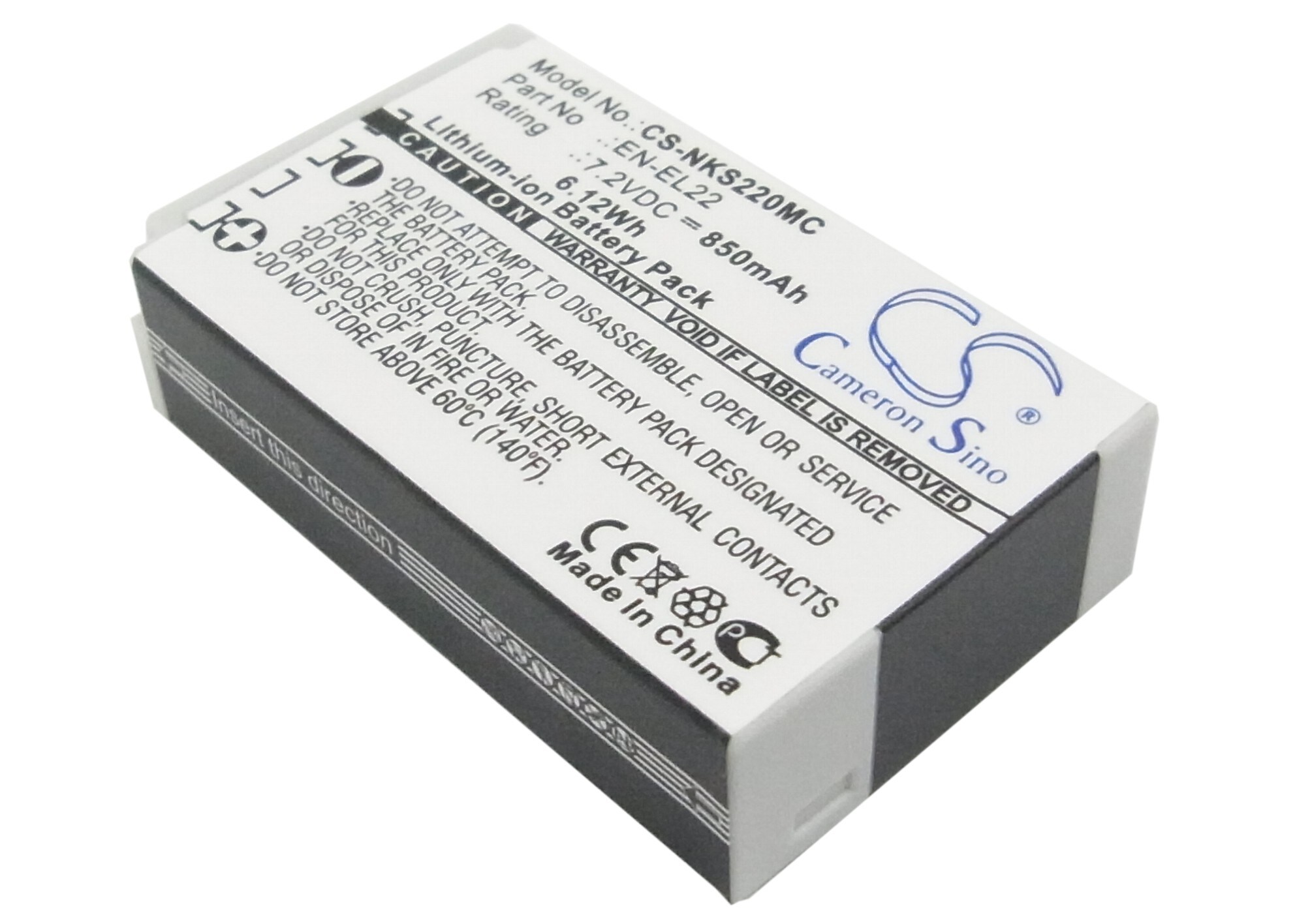 Batteri til kamera til Nikon 1 J4, 1 S2