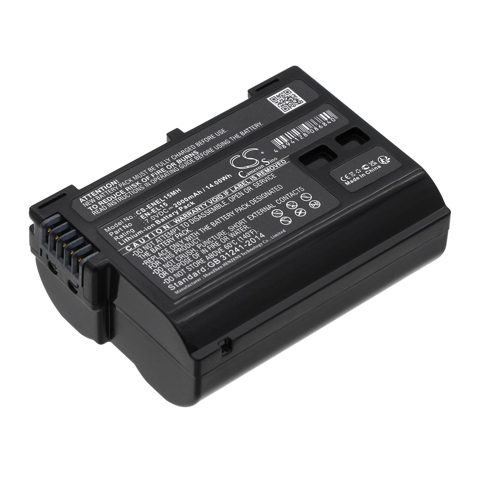 Batteri til kamera til Nikon Coolpix D7000, D800, Digital SLR D800 osv.