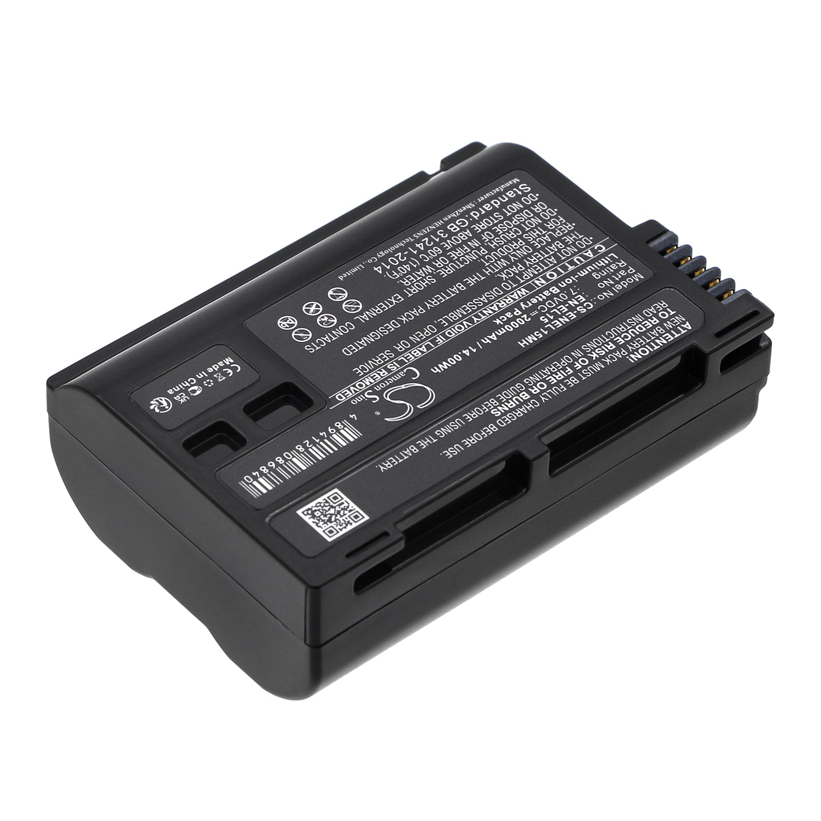 Batteri til kamera til Nikon Coolpix D7000, D800, Digital SLR D800 osv.