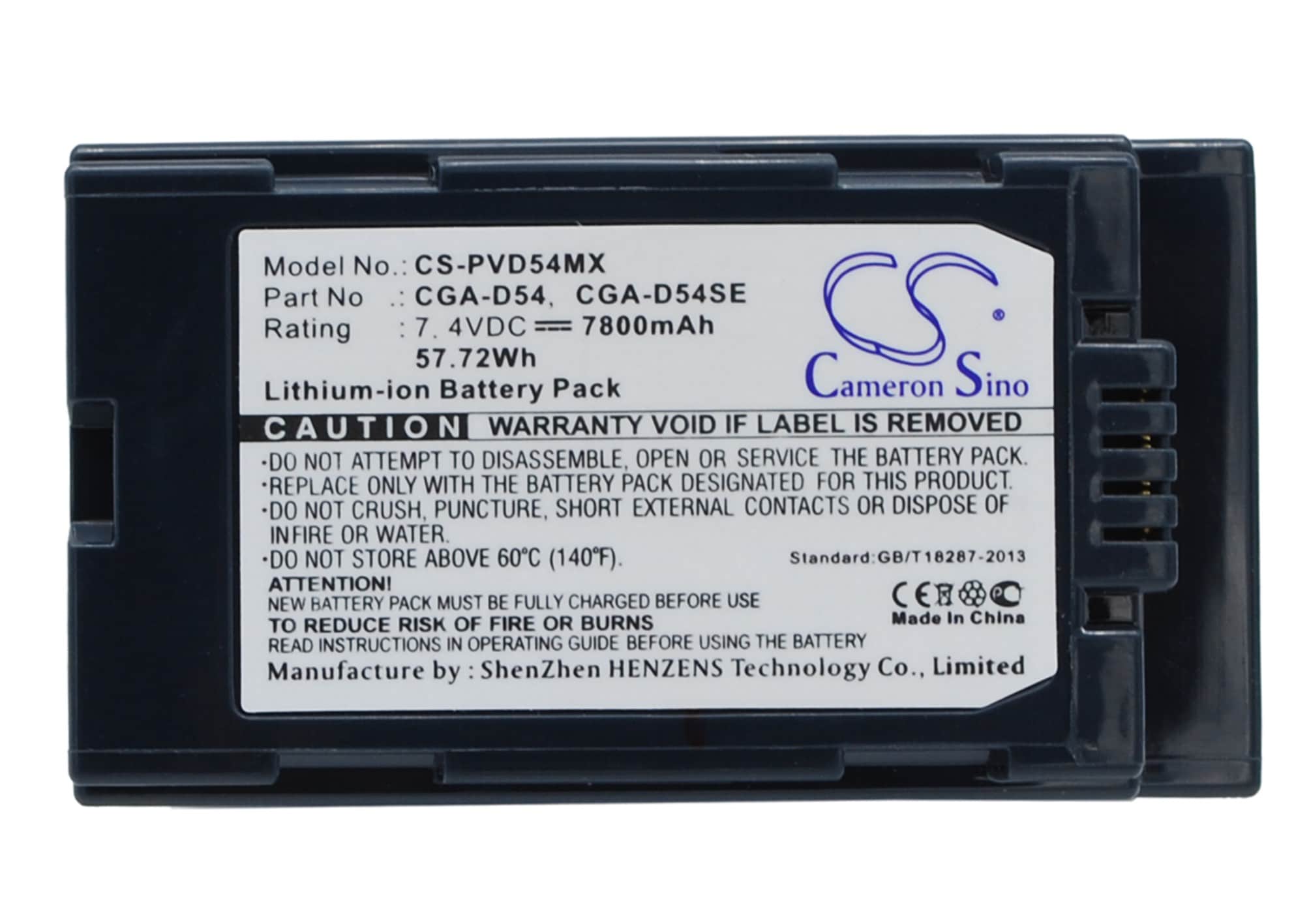 Batteri til kamera til Panasonic AG-DVC62, NV-MX500, NV-MX350 osv.