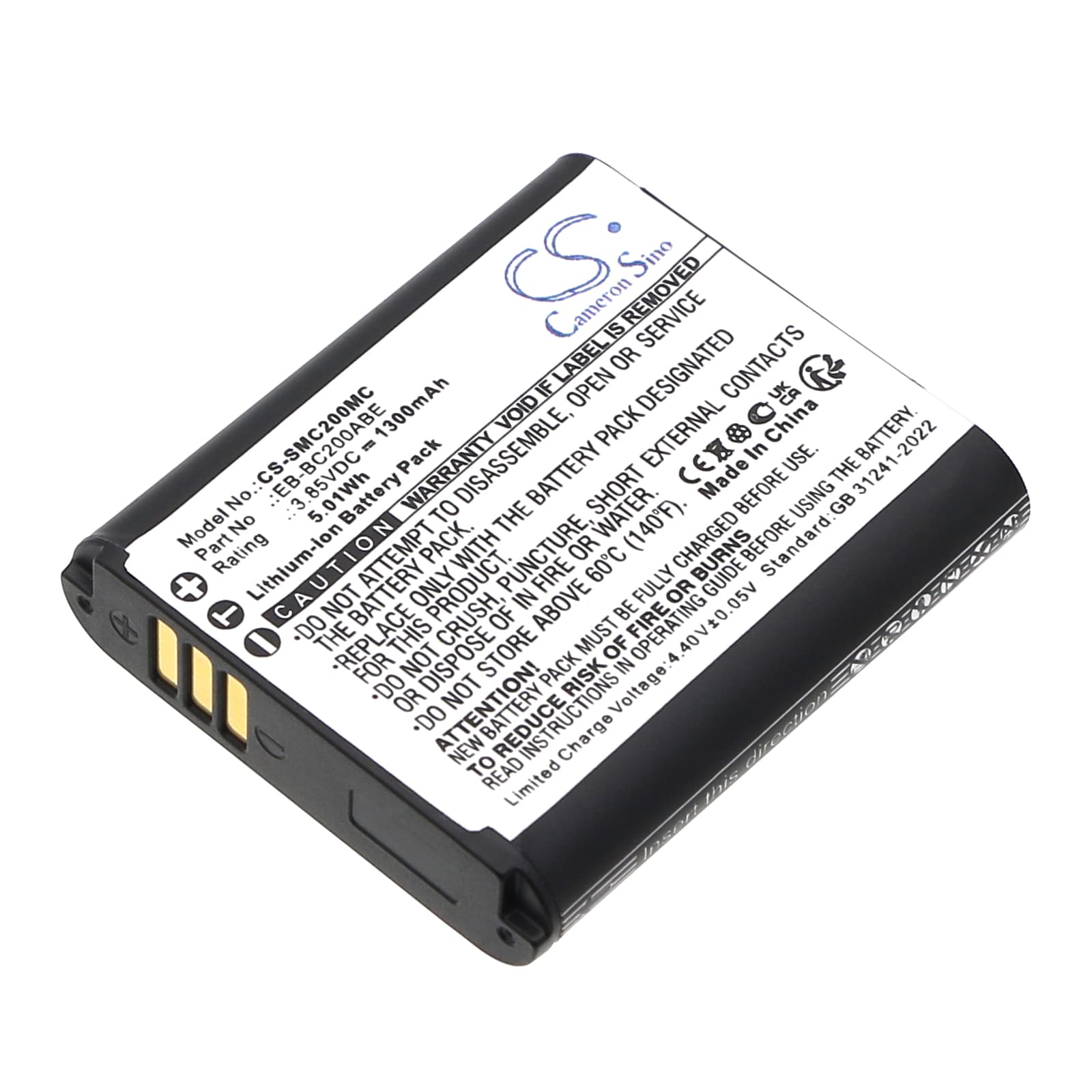 Batteri til kamera til Samsung Gear 360, SM-C200