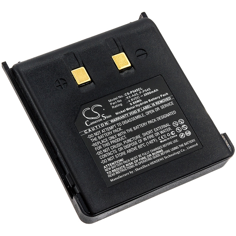 Batteri til trådløs telefon til Panasonic KX-T9100, KX-T9150, KX-T9200 og andre.