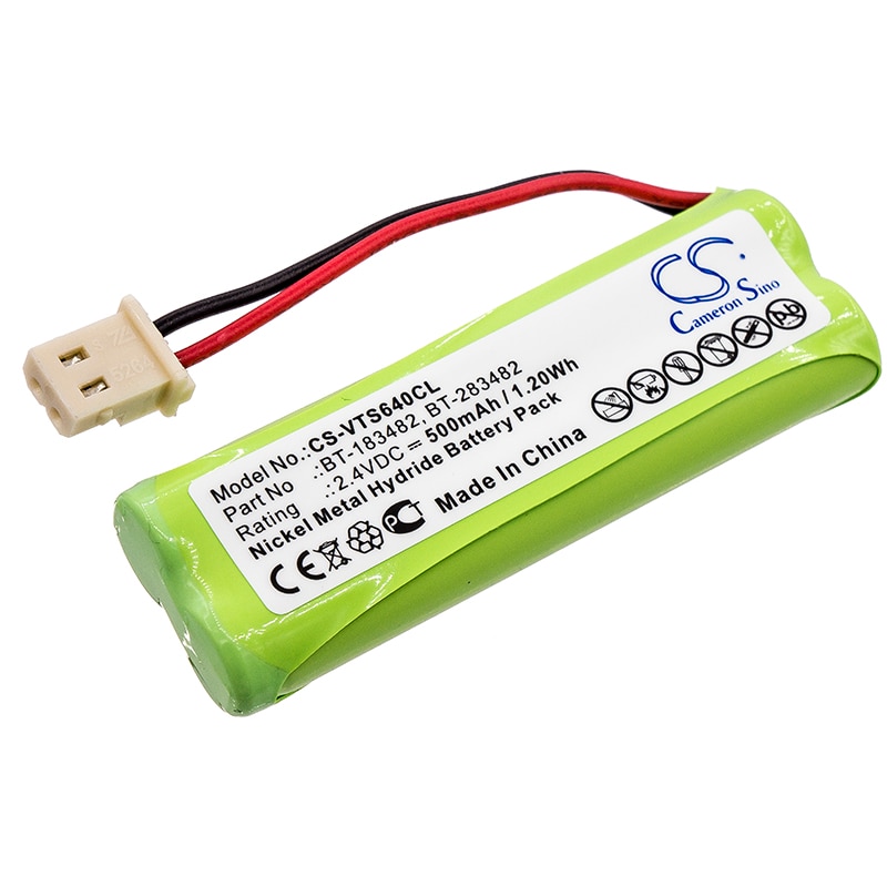 Batteri til trådløs telefon til V Tech 89134801, DS6401, DS6421 og andre