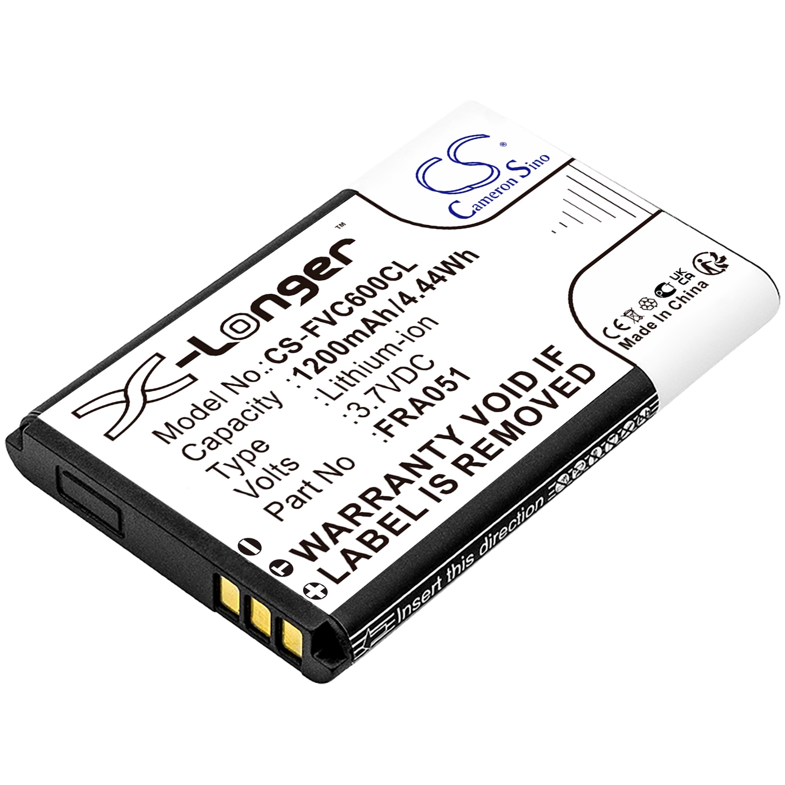 Batteri til trådløs telefon til FRITZ!FON C6, C6 DECT, X6