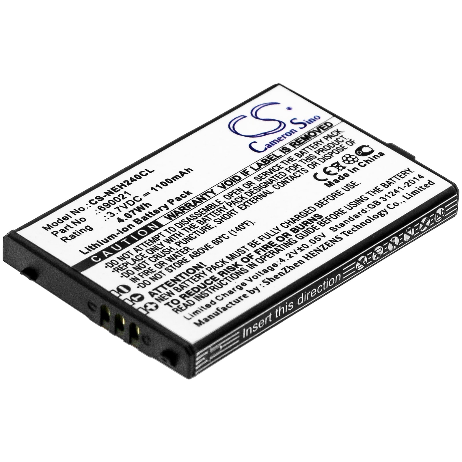 Batteri til trådløs telefon til NEC MH240