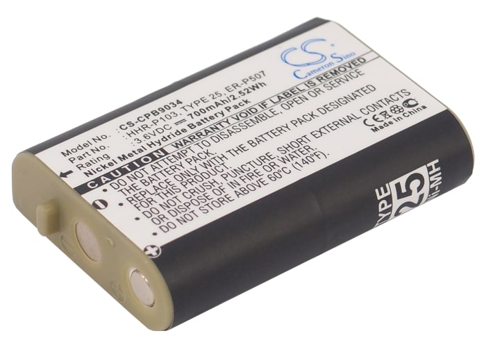 Batteri til trådløs telefon til Radio Shack 23-966, 43-9004, 43-9015 osv.