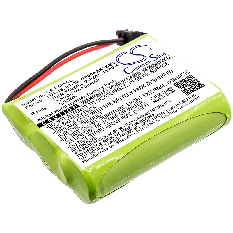Batteri til trådløs telefon til Sony BBTY0623001, BPT18, BT1006 og andre.