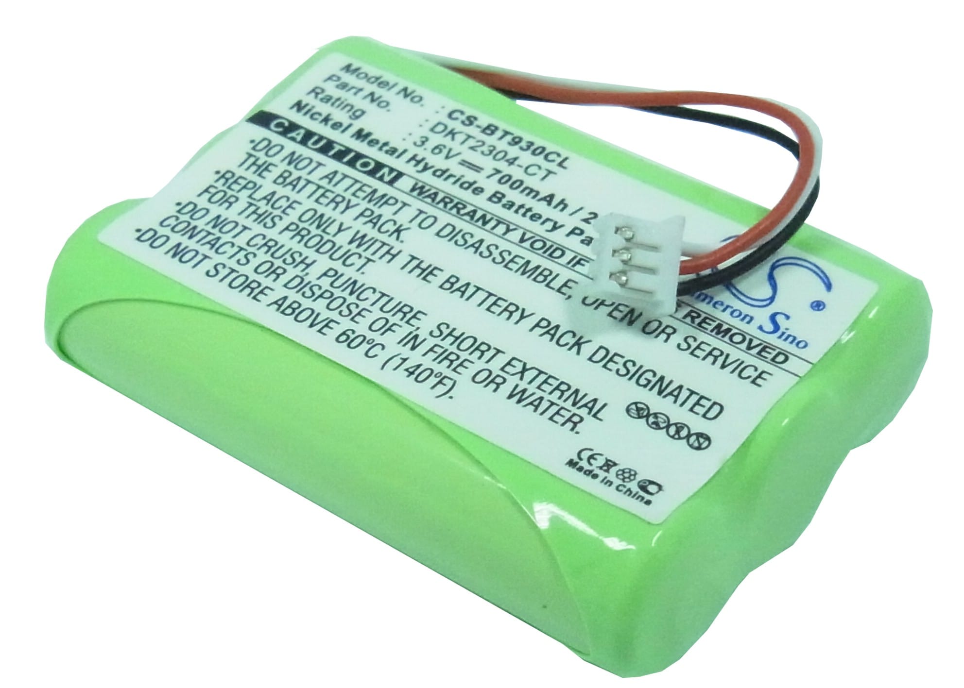 Batteri til trådløs telefon til Toshiba DKT2304CT, Satellite ANA9310