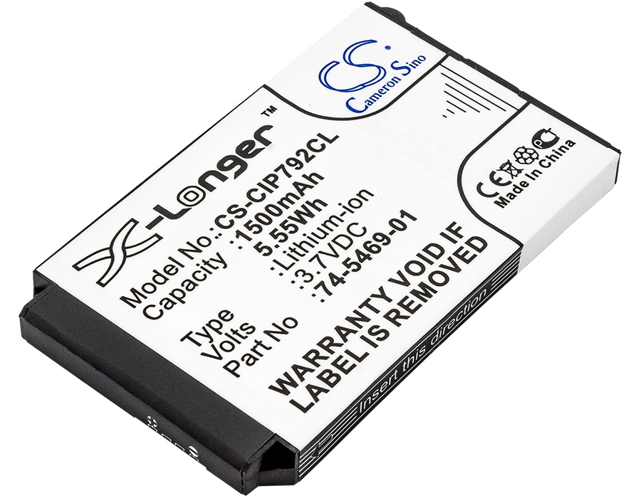 Batteri til trådløs telefon til Cisco 7925G, 7926G, 7925G-EX og andre.