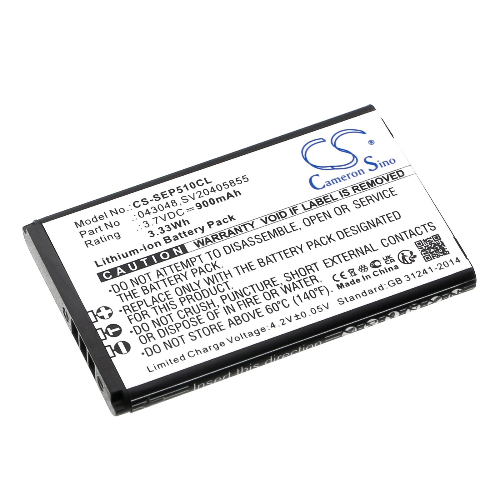 Batteri til trådløs telefon til Swissvoice ePure, ePure fulleco DUO, ePure DECT 6.0 og andre.