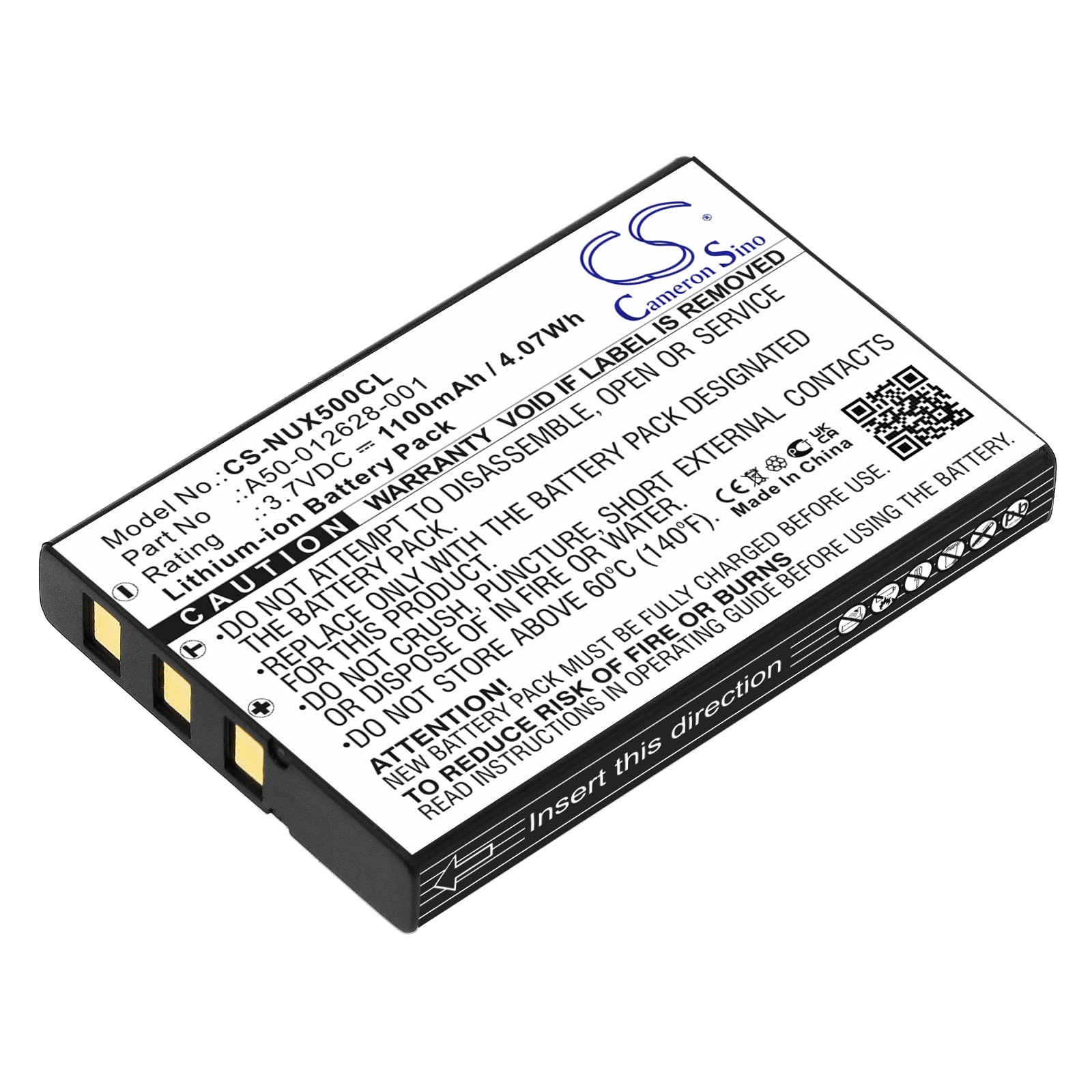 Batteri til trådløs telefon til NEC DT330, DTL-12BT-1, UX5000 DG-12e osv.