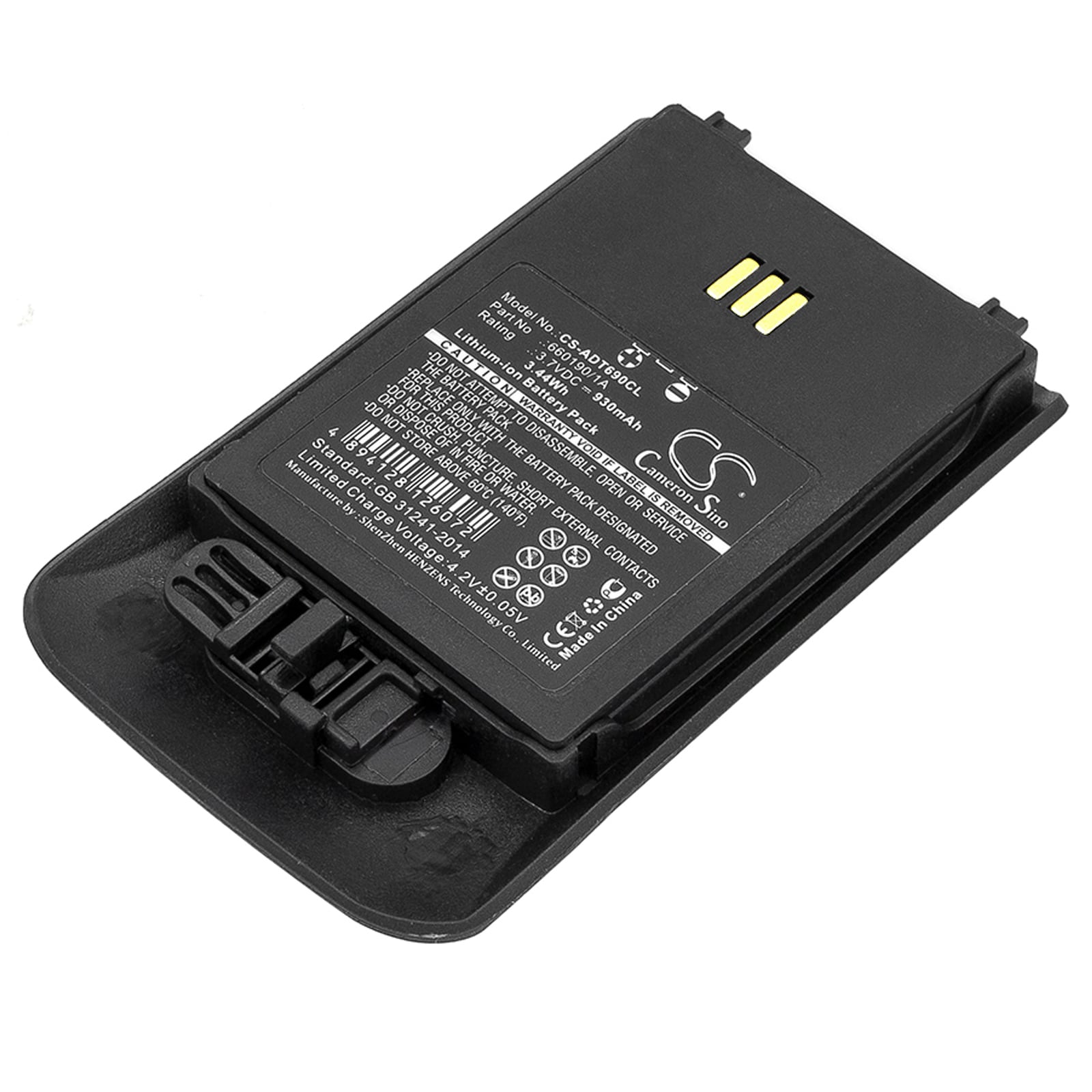 Batteri til trådløs telefon til Aastra DT690, DT692, DH4-BAAA/2B