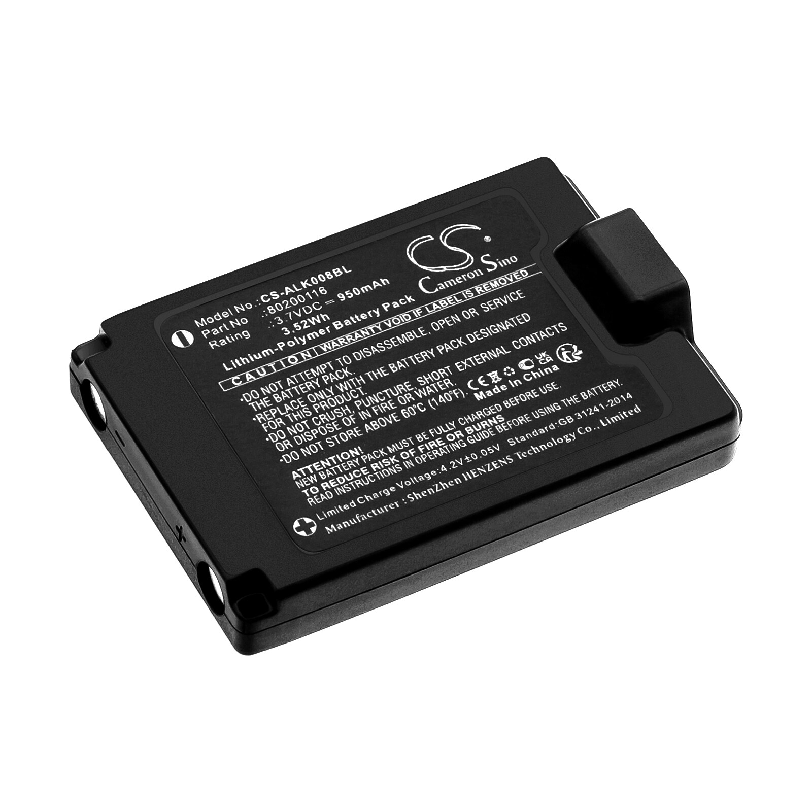 Batteri til kranfjernbetjening til Autec A8B, luftfjernbetjening