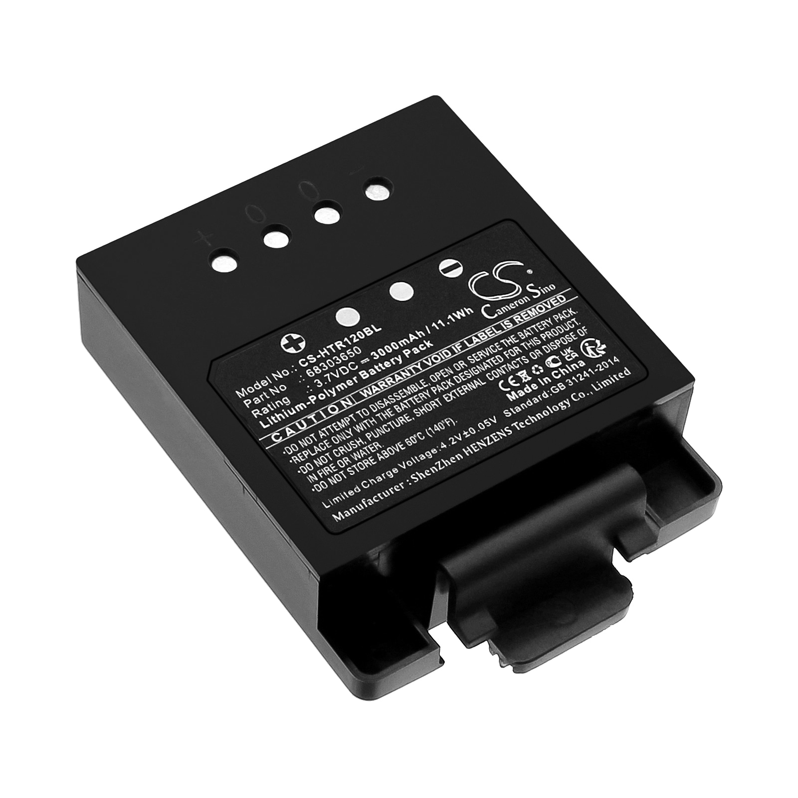 Batteri til fjernbetjening til kran til Hetronic ERGO-120