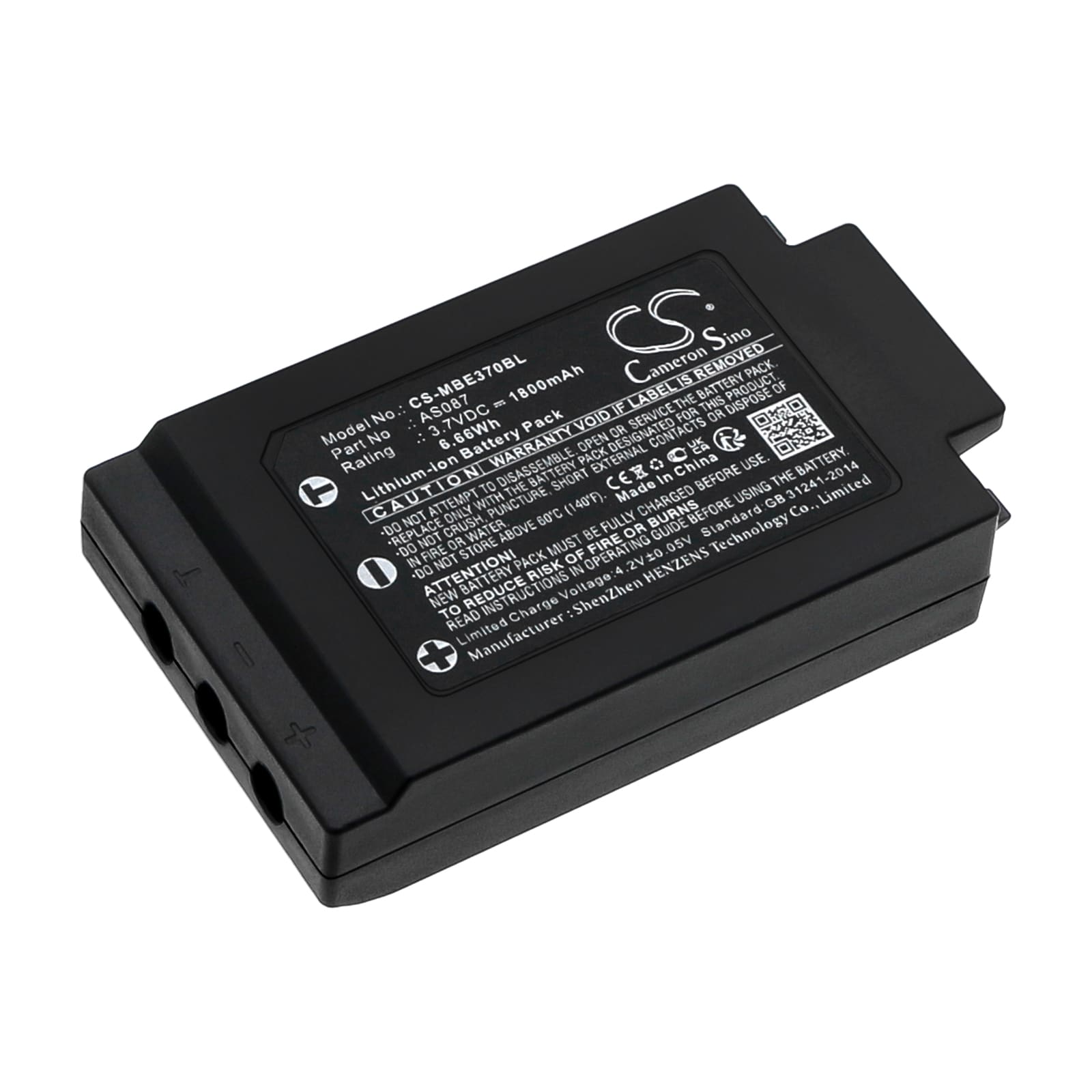 Batteri til kranfjernbetjening til IMET WAVE2, M880 RAY, WAVE2 S6-sendere og andre.