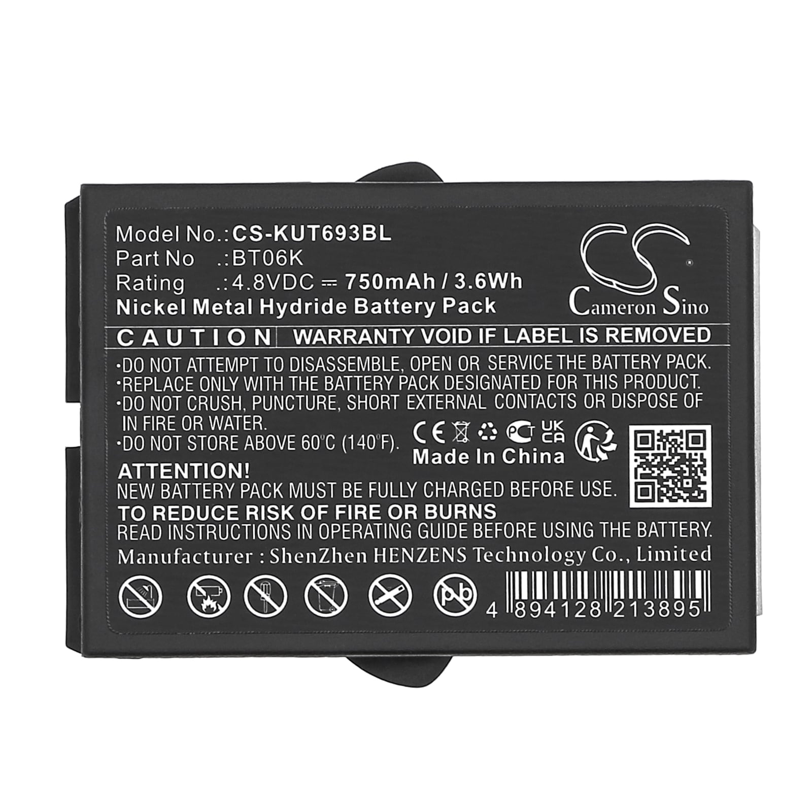 Batteri til fjernbetjening til kran til IKUSI 2303692, ATEX-sendere osv.