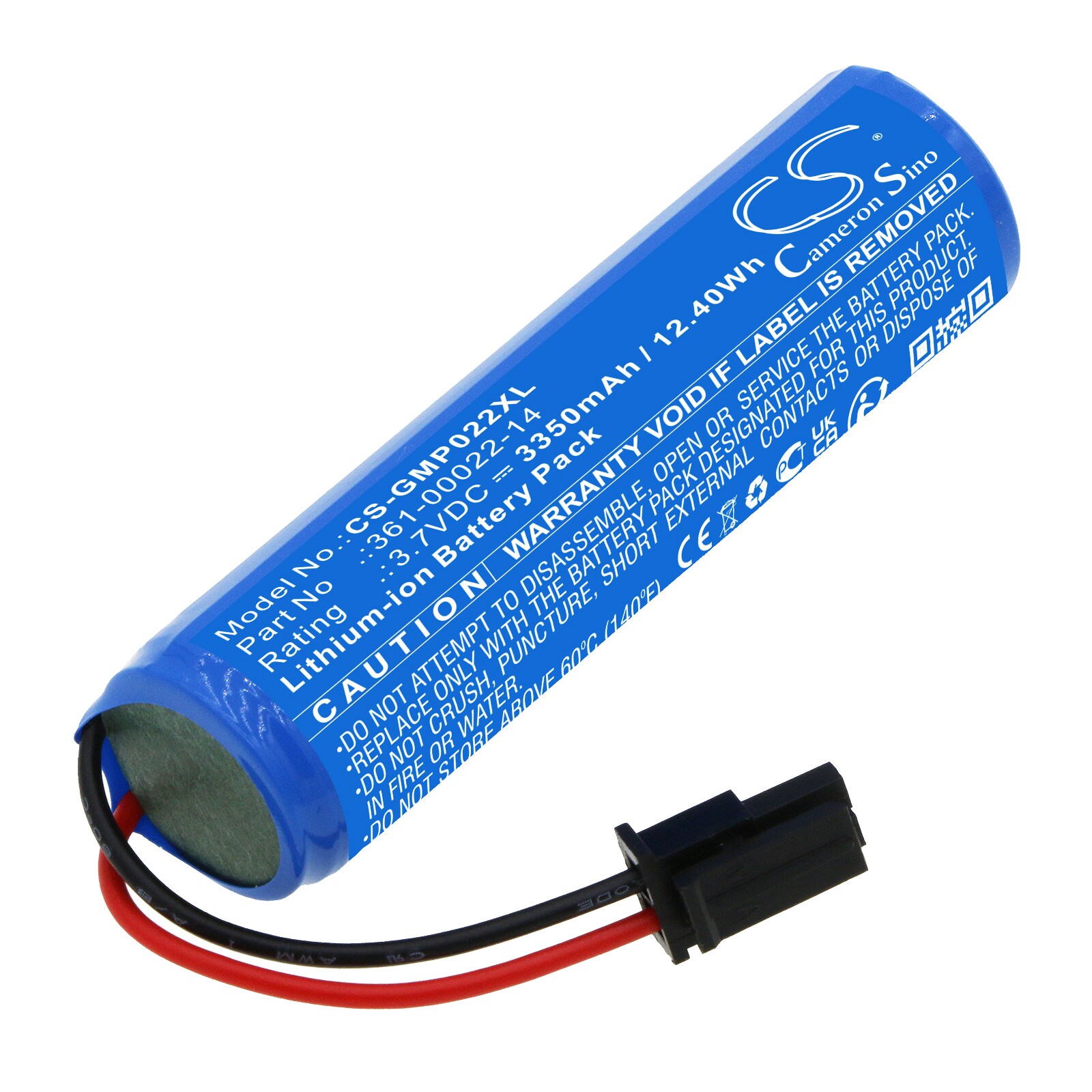Batteri til hundehalsbånd til Garmin Pro Control 2 RX, PRO Control 2 fjernmodtager