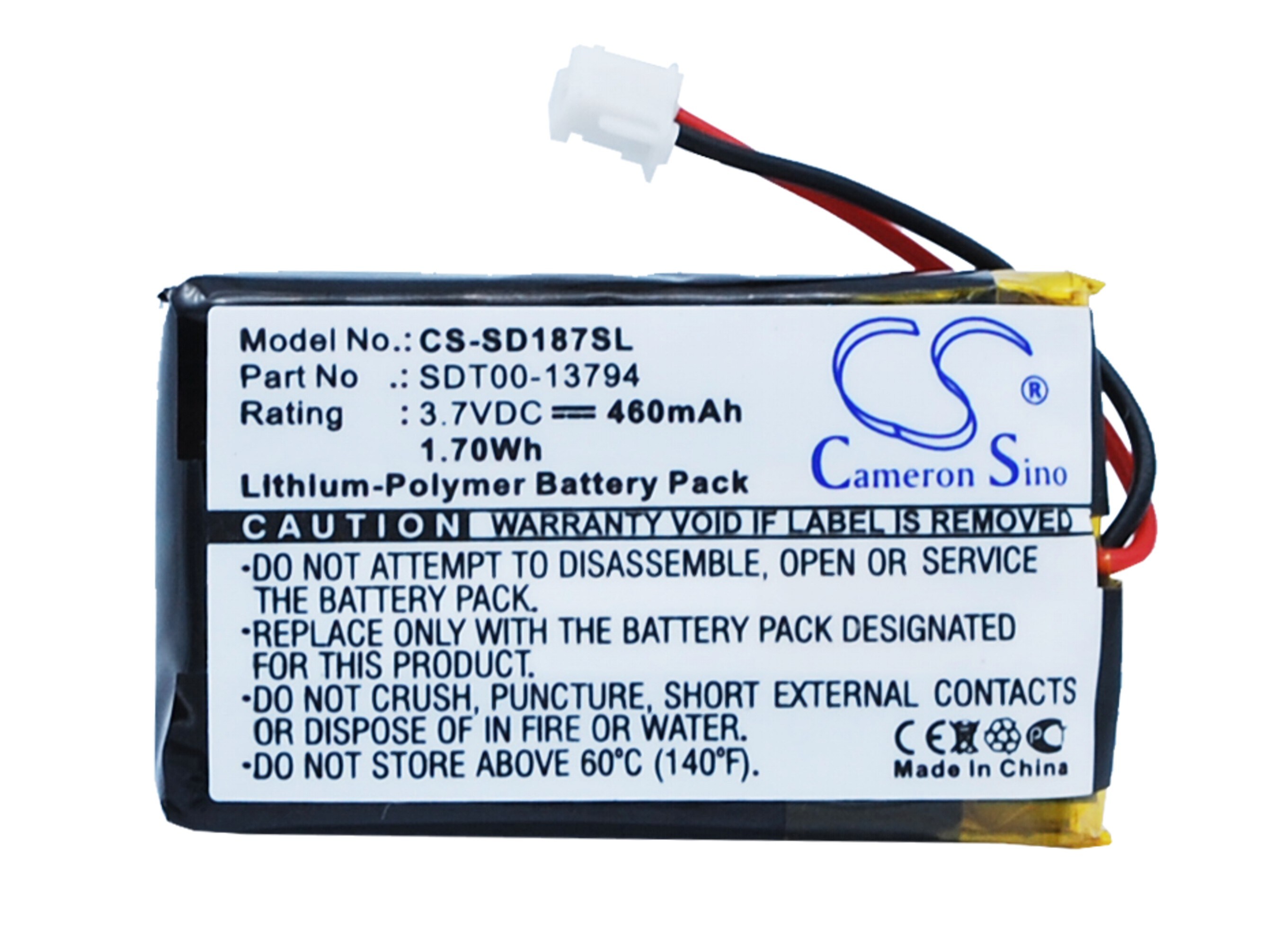 Batteri til hundehalsbånd til SportDOG SD-2525 ProHunter-sender og andre.