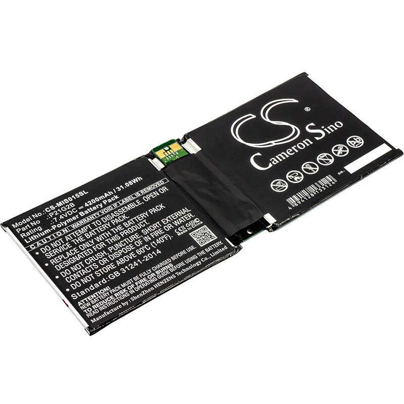 Batteri til tablet til Microsoft Surface 2 RT2 1572, Surface 2 10.6" og andre.