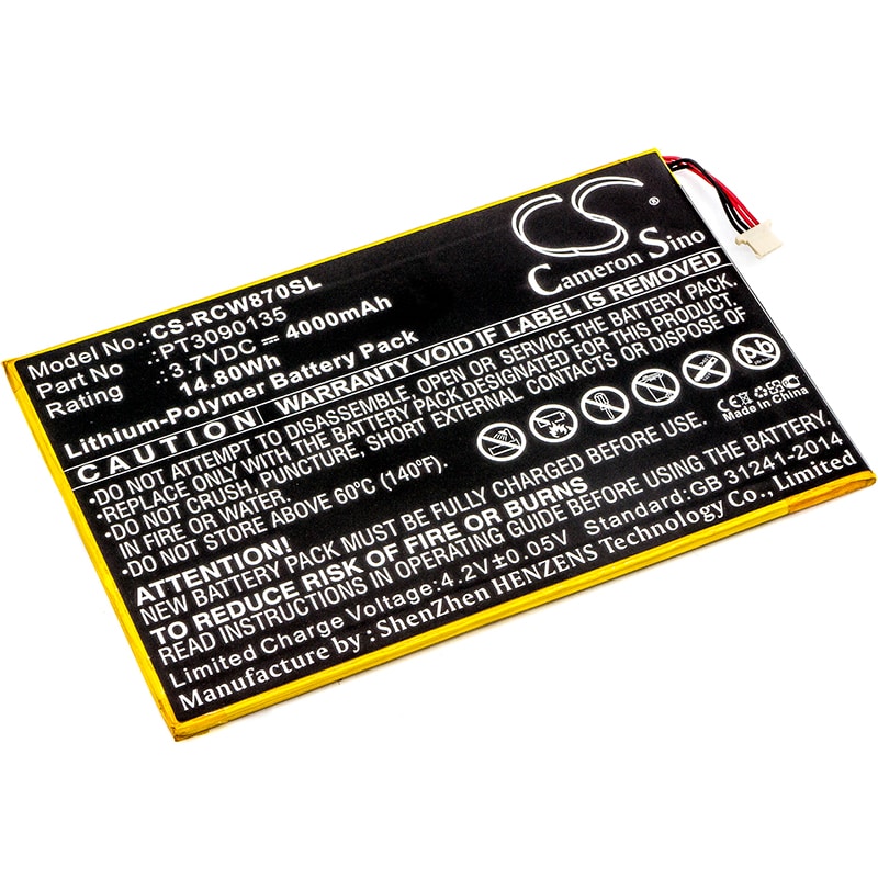 Batteri til tablet til RCA Galileo Pro 11,5", RCT6513W87, Viking Pro 10 og andre.