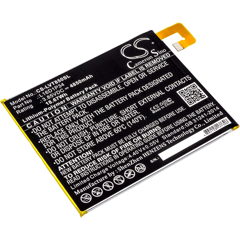 Batteri til tablet til Lenovo Tab 4, Tab4, ZA2B0009US og andre.